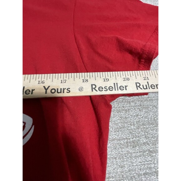 Nickelodeon SpongeBob Shirt Men’s Large Red Graphic Tee Krusty Krab Pizza - Picture 5 of 8